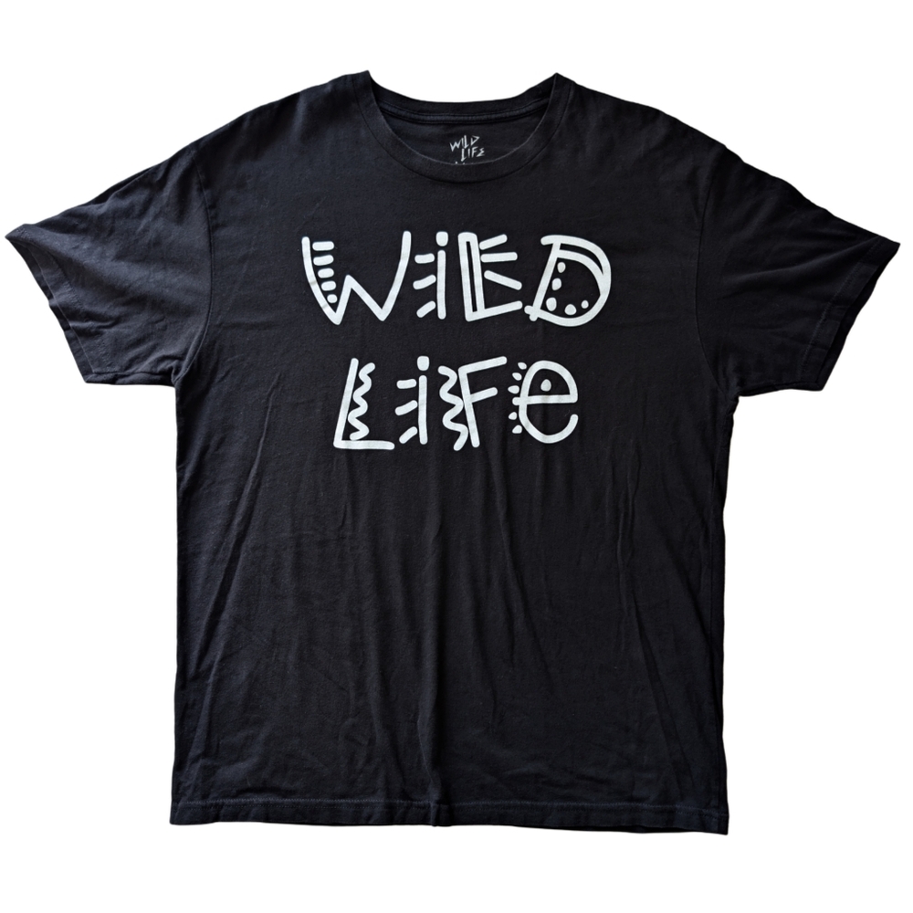 The Wild Life Large Black Graphic short sleeve t-shirt